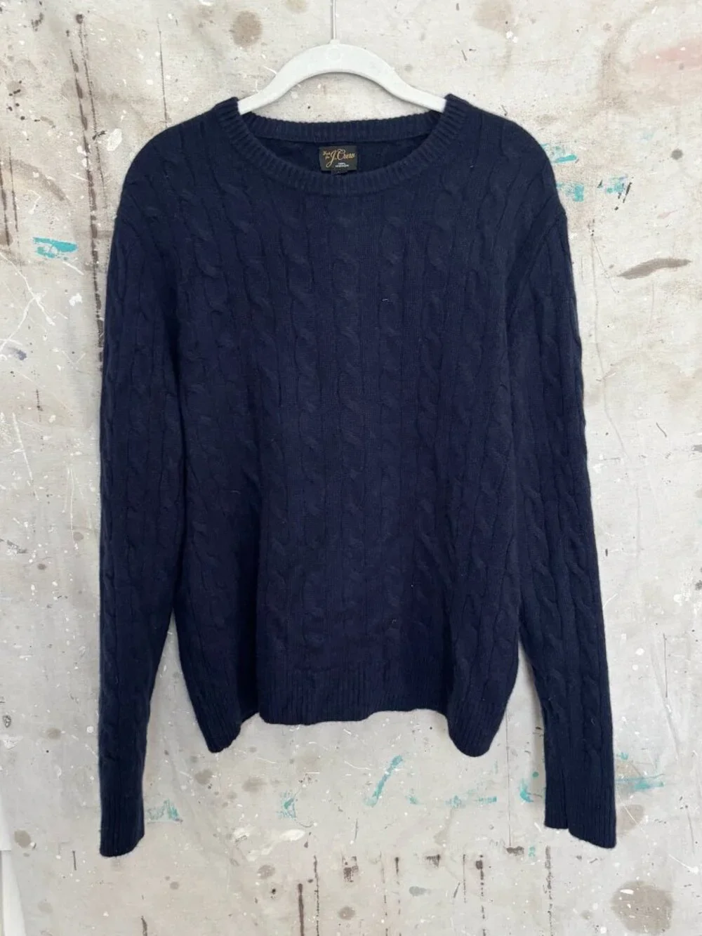J Crew Cashmere Cable-Knit Sweater